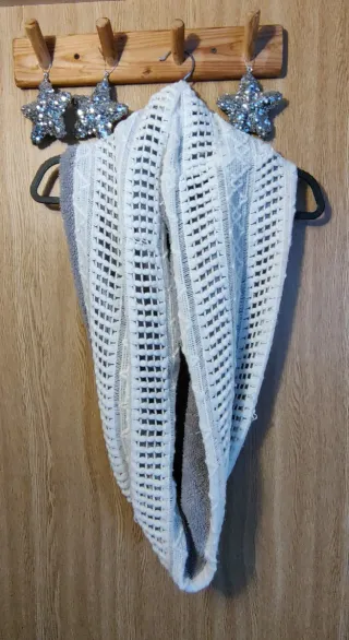 Bufanda de punto gruesa