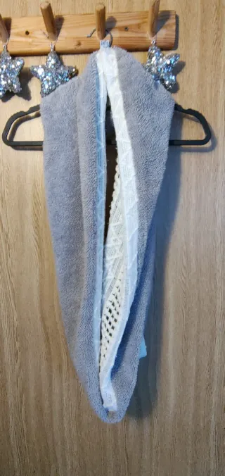 Bufanda de punto gruesa