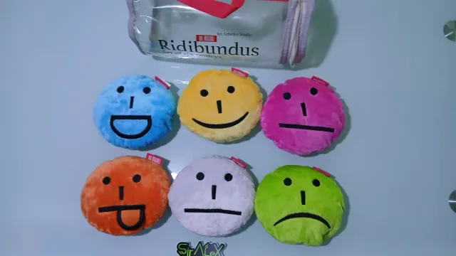 Set 6 Mini Cojines Smiley Fleece