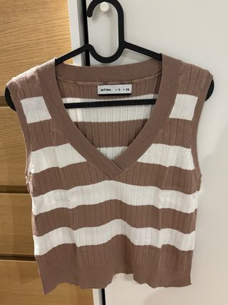 Chaleco de punto Lefties rayas S