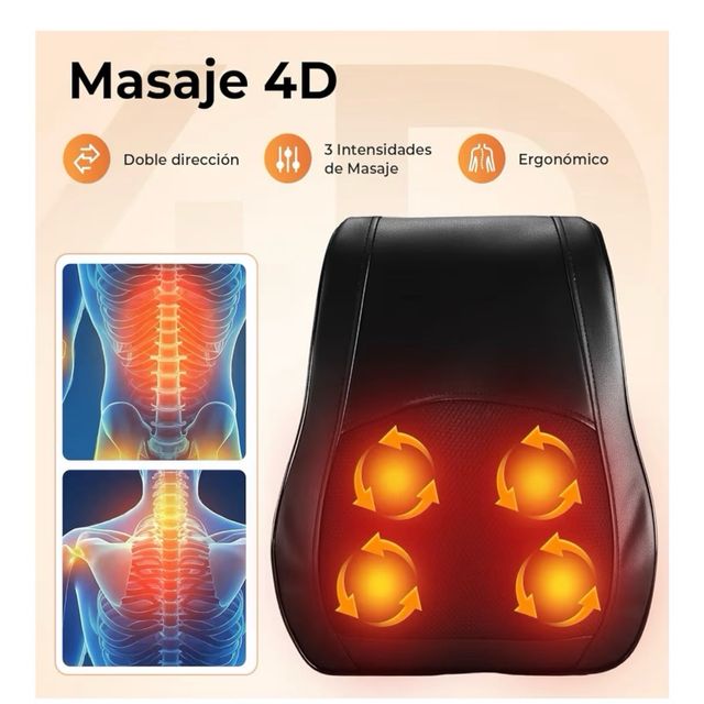 Masajeador Shiatsu ELEHOT con calor