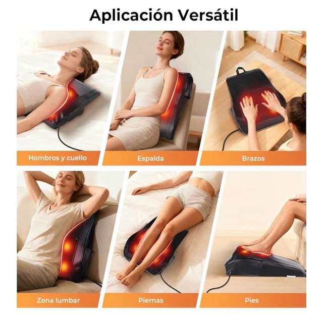 Masajeador Shiatsu ELEHOT con calor