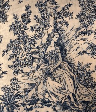 Loneta Toile de Jouy Azul 2,80m Ancho