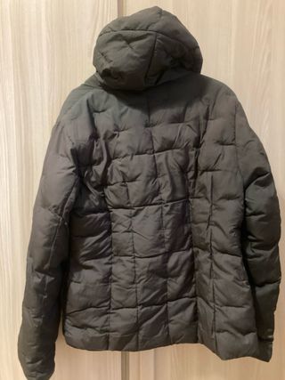 Giaccone donna marrone con collo a cappuccio