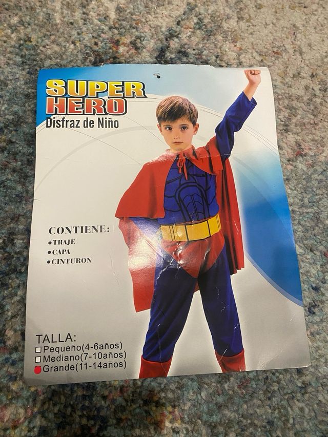 Disfraz Superman Niño Talla 11