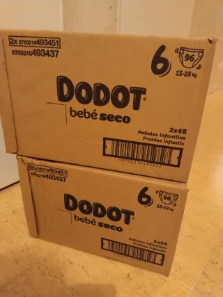 Pañales Dodot Bebé Seco Talla 6 (96 uds)