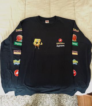 Supreme Spongebob Castelli Racing L/S Tee Talla L