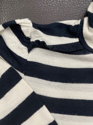 Camiseta rayas marineras negro y blanco