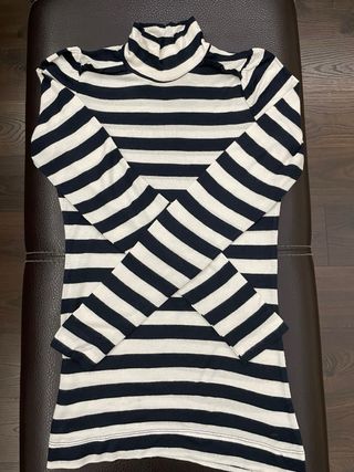 Camiseta rayas marineras negro y blanco