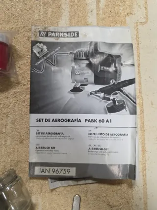 Compresor Aerógrafo Parkside PABK 60 A1