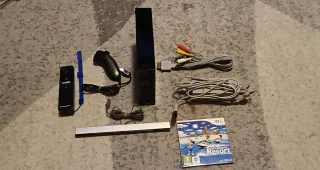 Consola Wii Negra + Mando Motion Plus + Juego