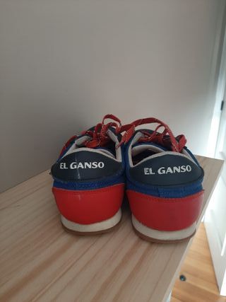 Zapatillas El Ganso Azul y Rojo