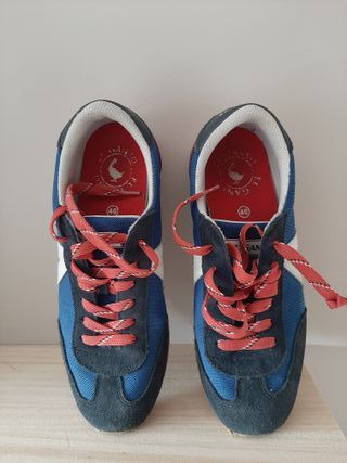 Zapatillas El Ganso Azul y Rojo
