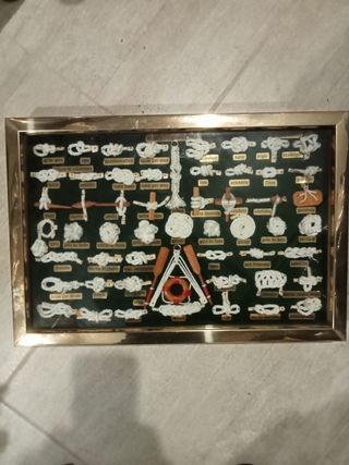 Cuadro de nudos marineros decorativo