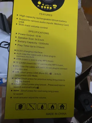 Altavoz Portátil SOUND JET HF-3302
