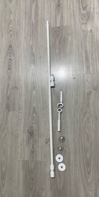 Barra Cortina Extensible Blanca Ikea