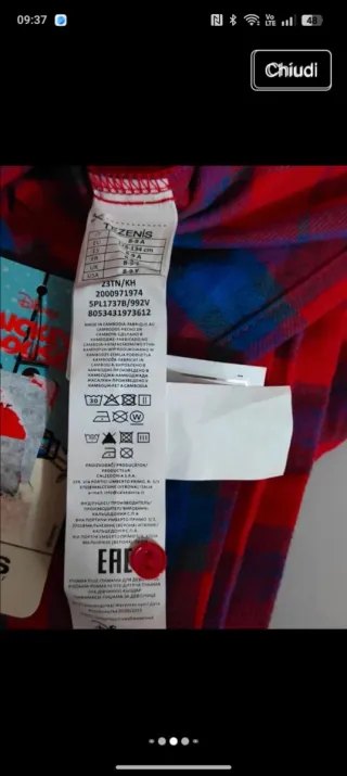 Pigiama Disney Mickey e Minnie 7-8 anni