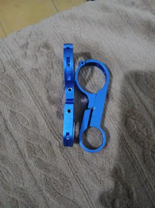 Soporte Manillar Azul Aluminio