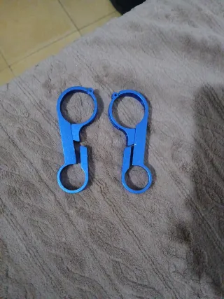 Soporte Manillar Azul Aluminio