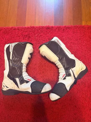 Botas de Moto Acerbis Blancas y Negras