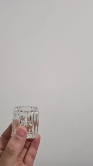 Par de castiçais de vidro