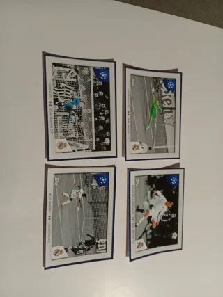4 Cromos Real Madrid Topps Champions League