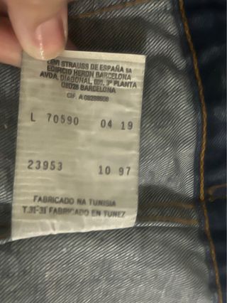 Chaqueta vaquera Levi's azul ajustada
