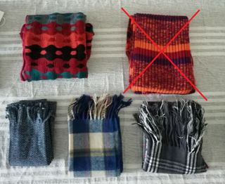 Bufanda tejida multicolor