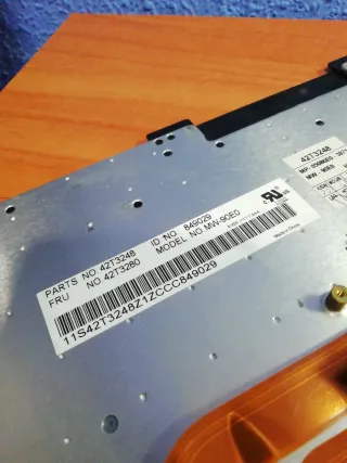 Teclado Lenovo Negro Portátil