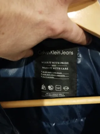 Plumífero Calvin Klein Jeans Talla L Negro