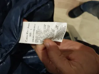 Plumífero Calvin Klein Jeans Talla L Negro