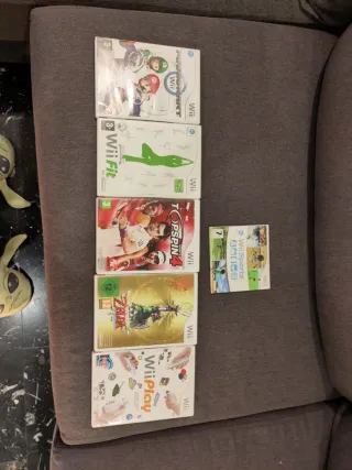 Consola Wii Blanca + 6 Juegos