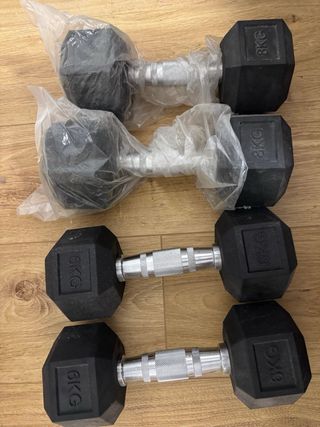 Pesas 8kg y 6kg (2 unidades)