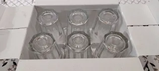 Set 6 Bicchieri in Vetro