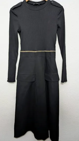 Vestido Zara Negro Talla S