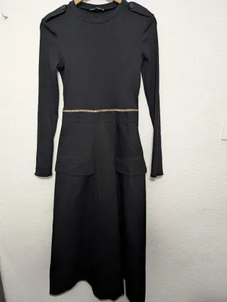 Vestido Zara Negro Talla S