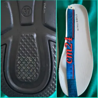 Sneakers bianche con cuori glitter n.37