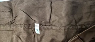 Falda marrón plisada bolsillos ropa mujer nueva