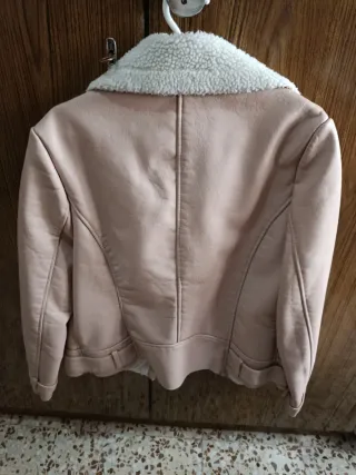 Chaqueta New Look Rosa con Borreguito