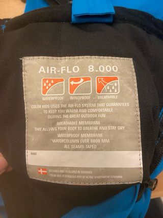 Pantalón de nieve infantil azul