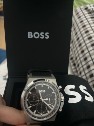 Reloj Hugo Boss Negro y Plateado