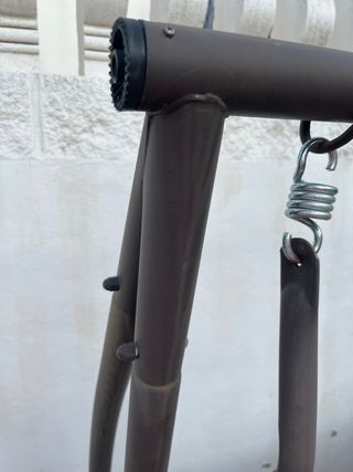 Balancín exterior grande beige y morado