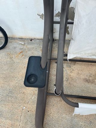 Balancín exterior grande beige y morado