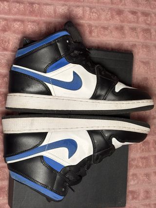 Nike Air Jordan 1 Mid Negro/Azul