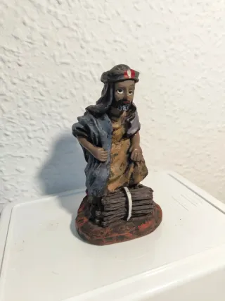 Figura pastor con leña para Belén