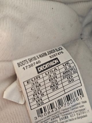 Botas de nieve Quechua Talla 35