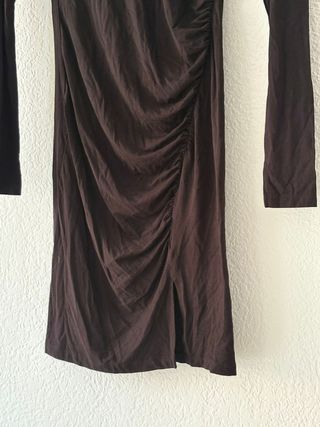 Vestido HyM Negro Cuello Alto Nuevo con etiqueta