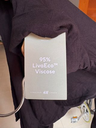 Vestido HyM Negro Cuello Alto Nuevo con etiqueta