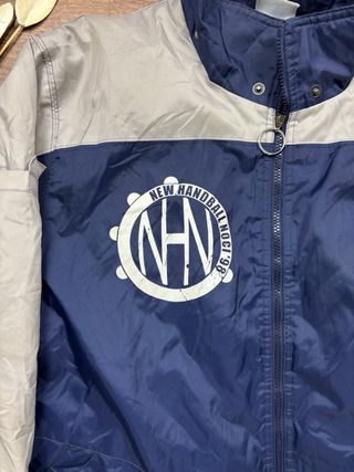 Adidas Piumino Sportivo Blu/Grigio Taglia L