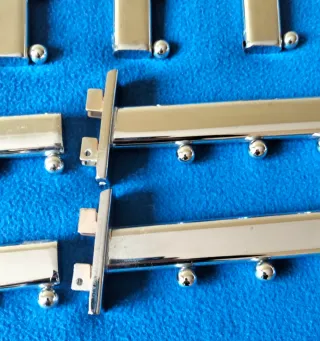 20 Ganchos Percha Metal Cromado